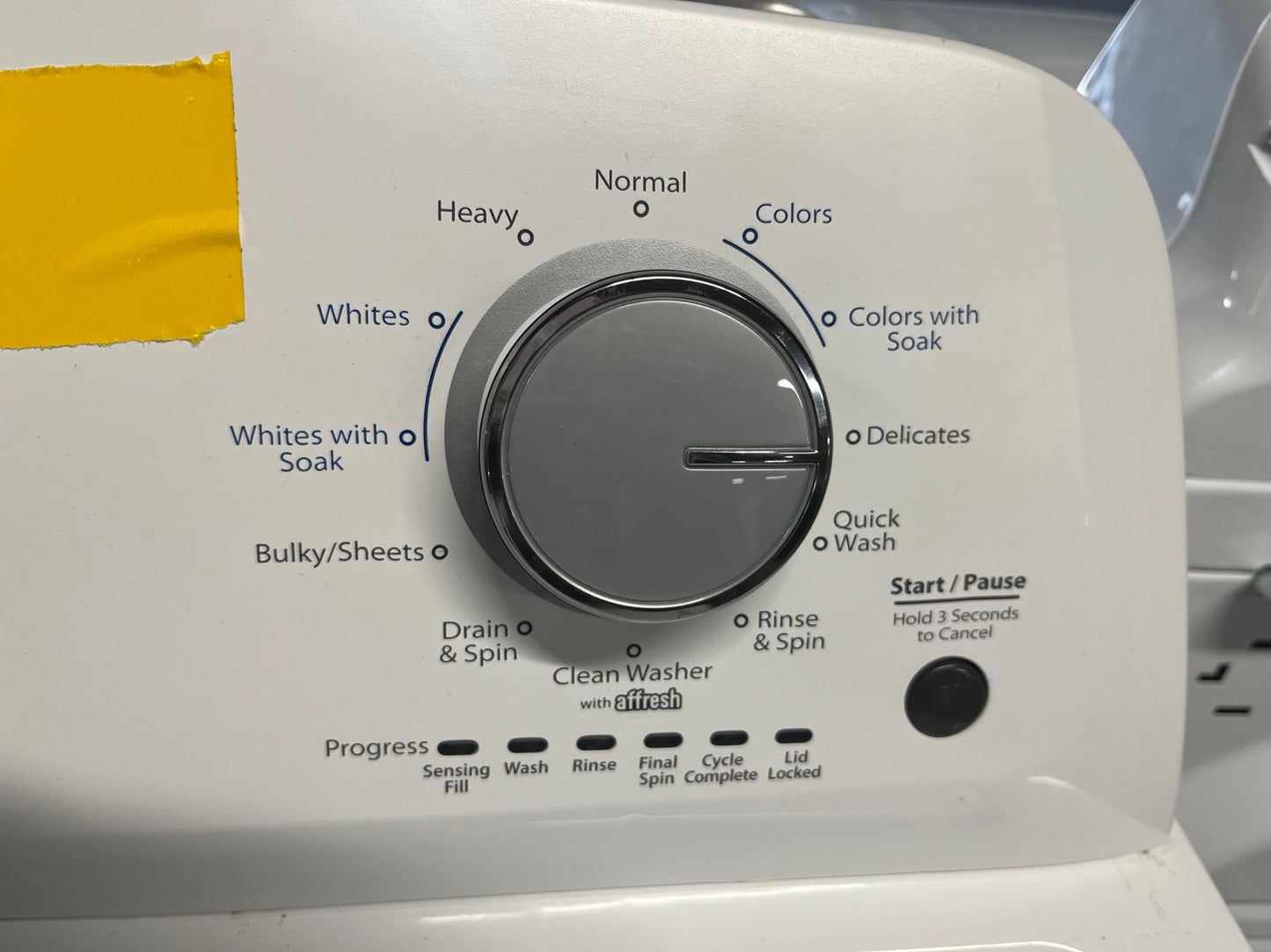 Whirlpool 27 Top load washer white with/ agitator stainless steel Drum #W320AB
