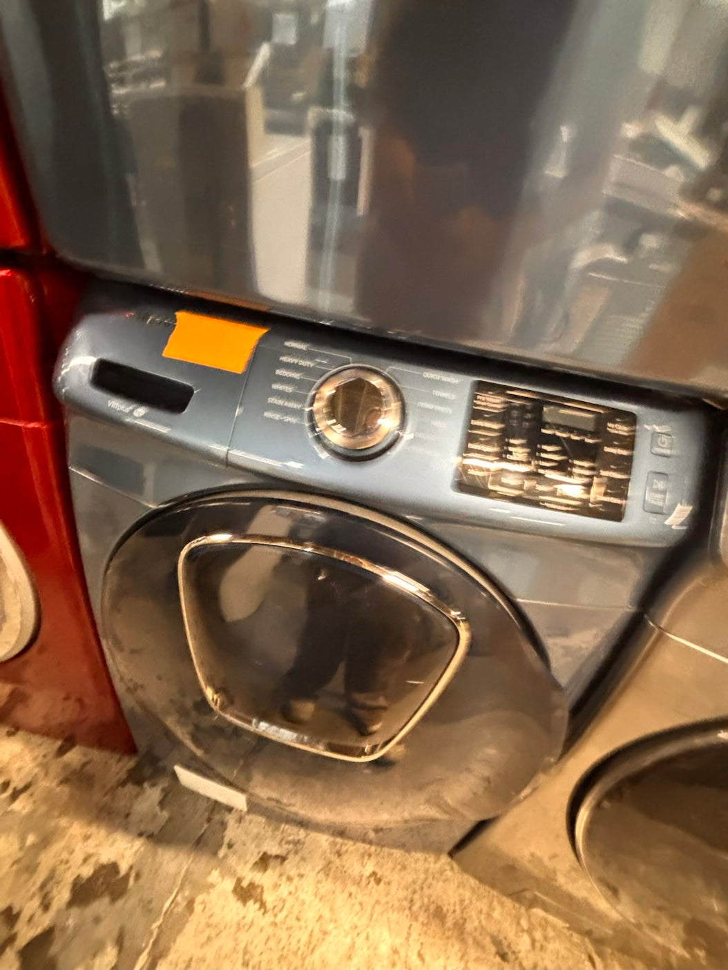 }}SALE🔥🎈samsung washer & dryer set electric 220v front load stackable or side by side working 💯  with warranty - sensor dry in sky blue   #F2SKP7SET