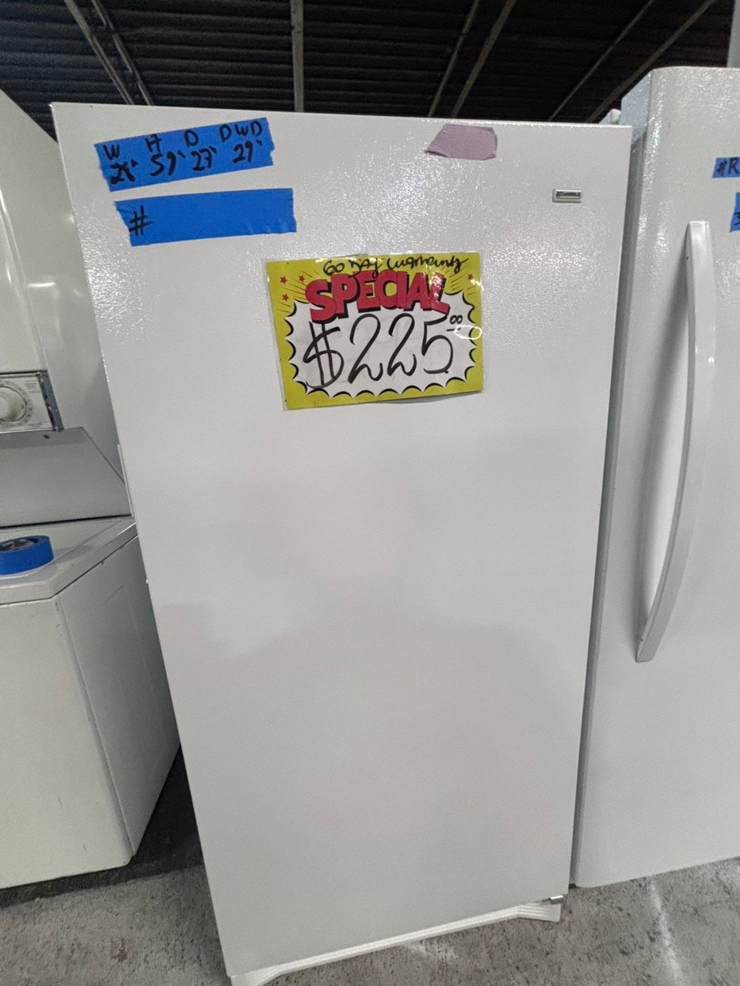 >>special 💥Frigidaire up-right freezer white 14.cu.ft Refurbished-used #FKU1514B