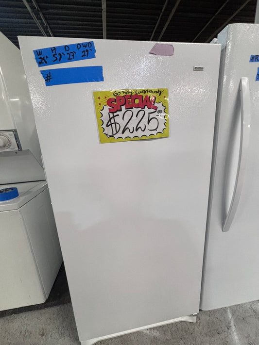 >>special 💥Frigidaire up-right freezer white 14.cu.ft Refurbished-used #FKU1514B