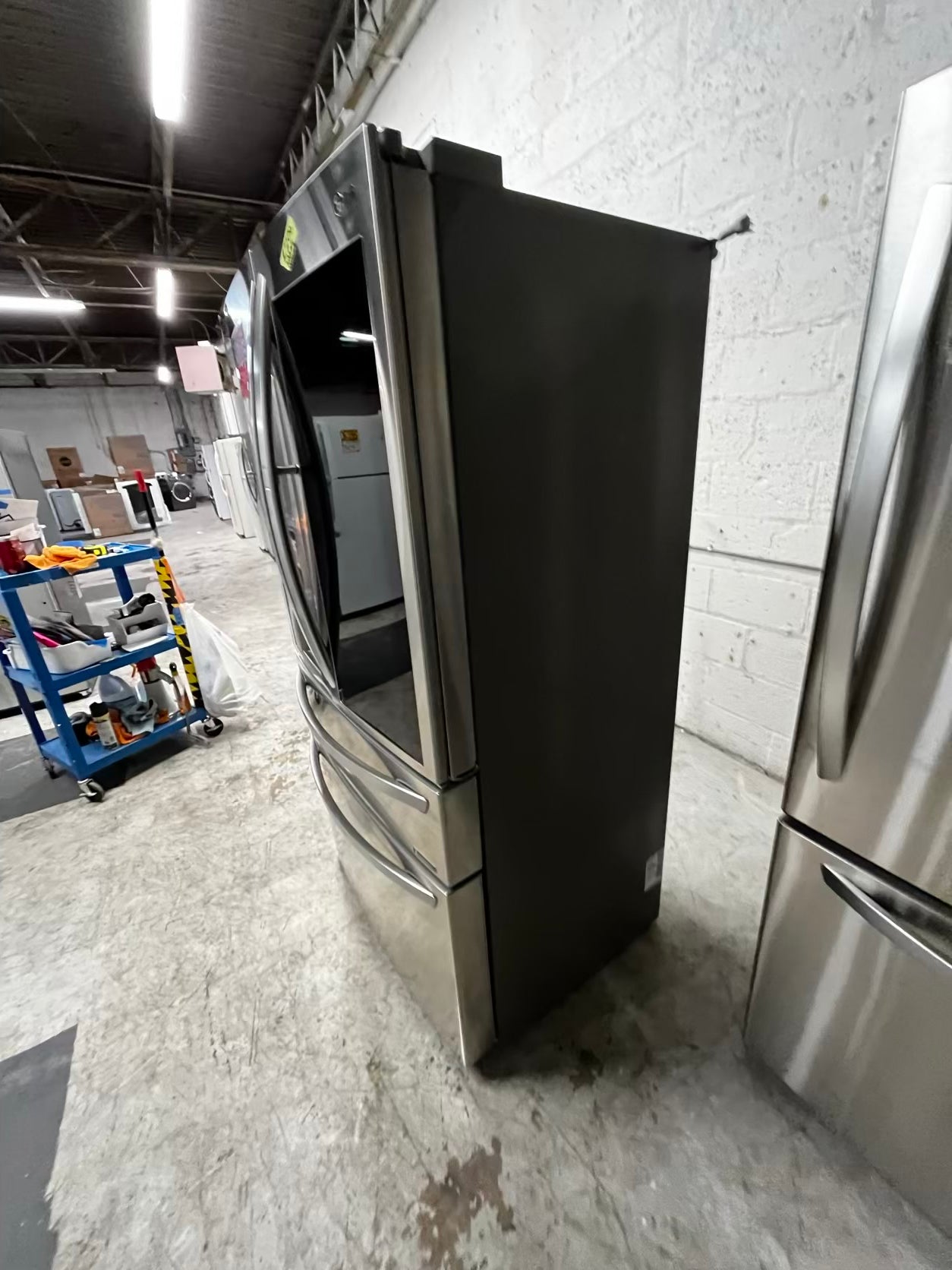 LG Four door Refrigerator stainless steel Showcase w/ ice water dispenser 36" counter-depth  #RF37479B