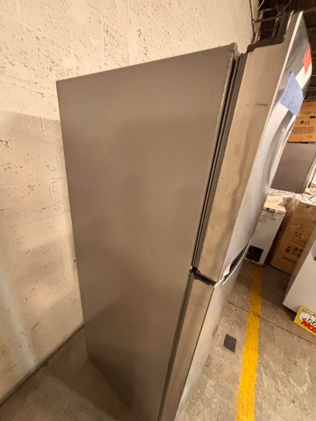 }}28” whirlpool top freezer fridge stainless steel  used-refurbished working 💯  with warranty #FWT14ZB