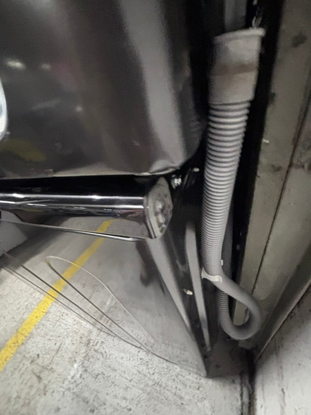 >samsung  front load washer 4.5 cu ft & dryer 7.5 cu ft set electric 220v front load stackable or side by side - sensor dry He in dark gray   #WDKS1B