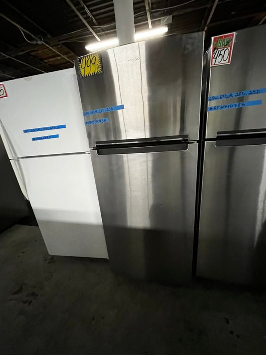 Whirlpool 28”top freezer refrigerator stainless steel 28" counter depth #RF53943B
