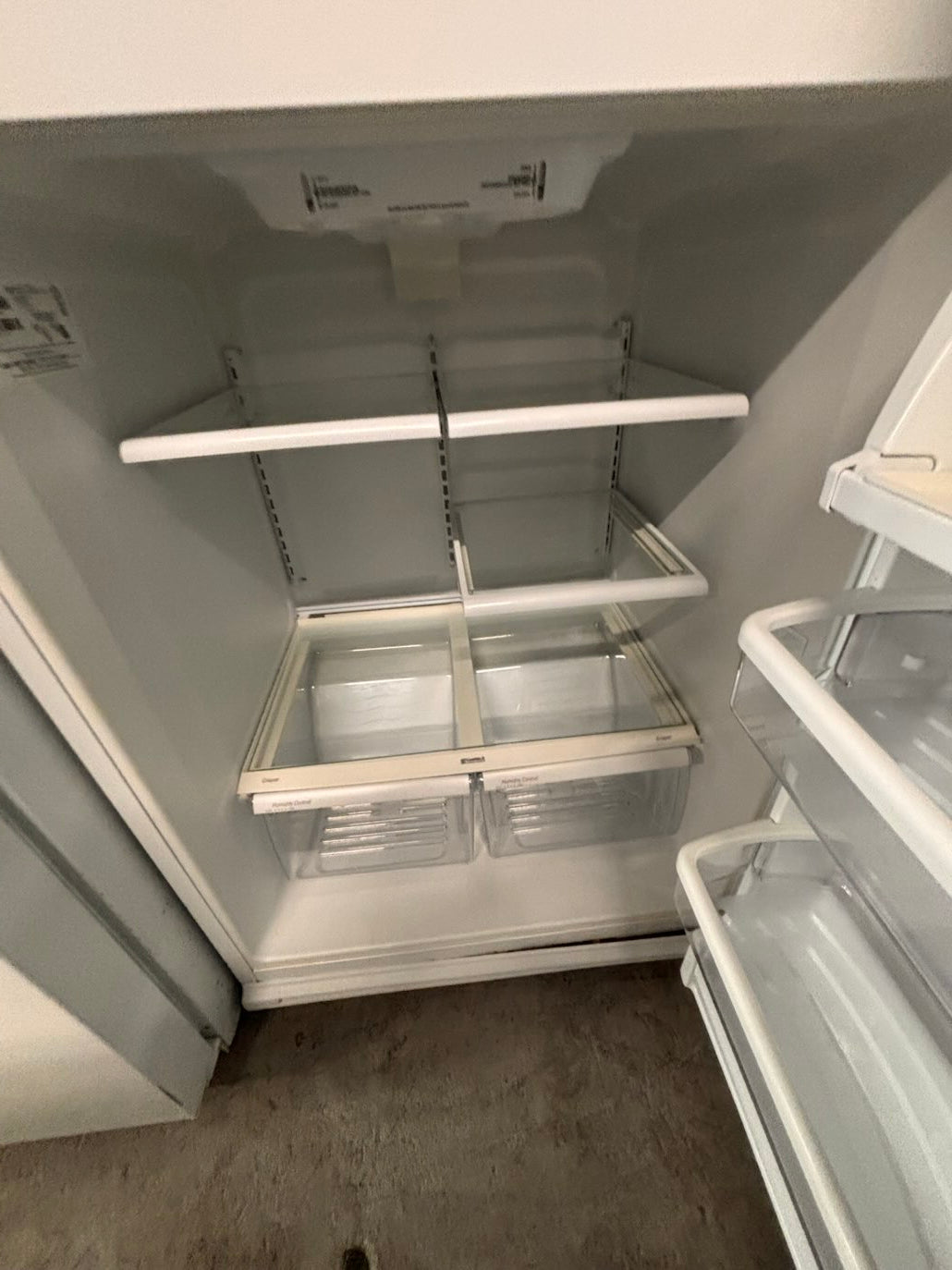 }}Clearance🔥 Kenmore 33” x65 1/2 height x 29depth Top freezer fridge white ,working 💯  with warranty ,used-refurbished #RTKW121B