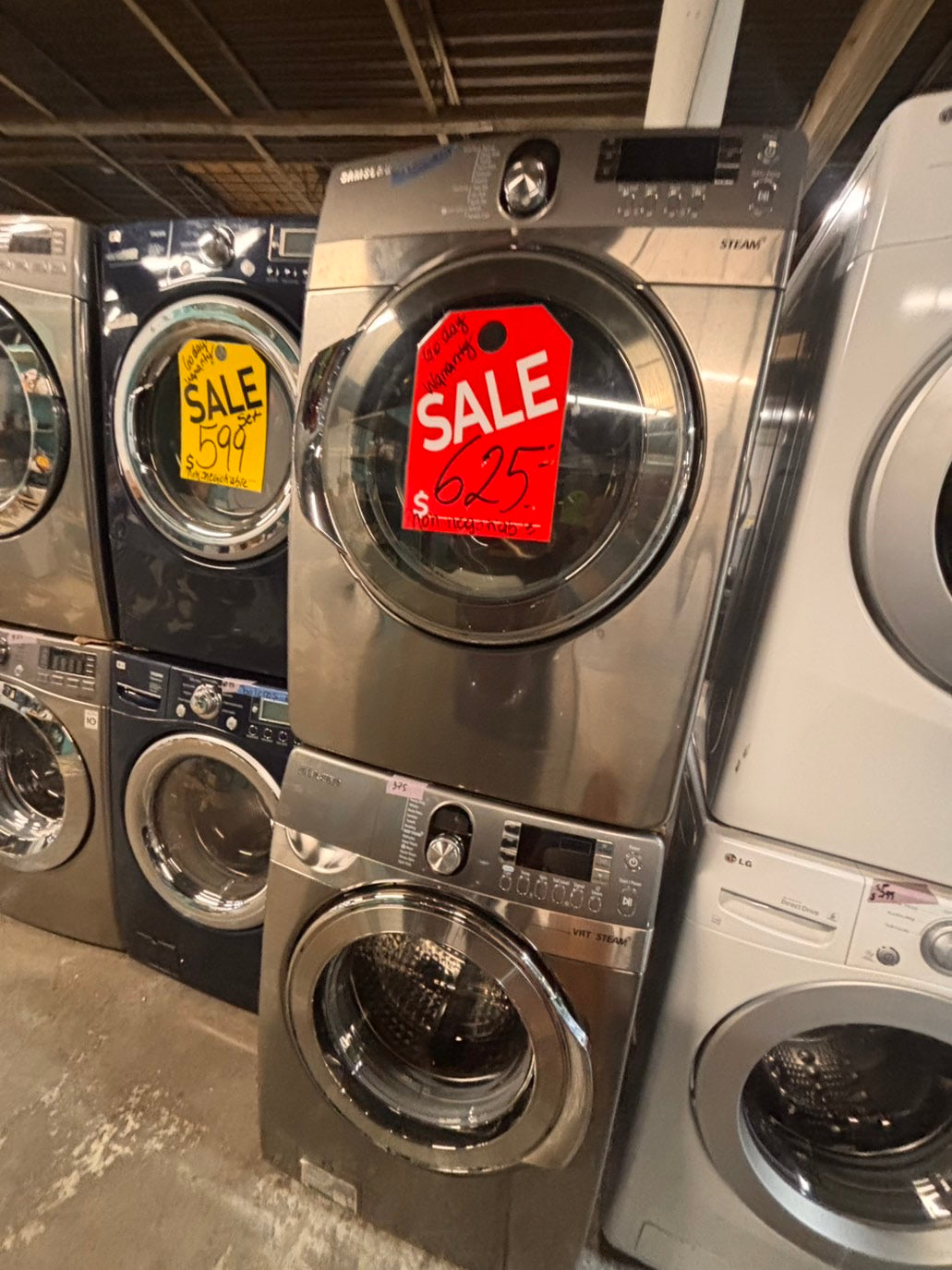 SALE🔥SAMSUNG front load washer large capacity & dryer set electric 220v front load stackable or side by side - in silver,gray #WGS4TSET