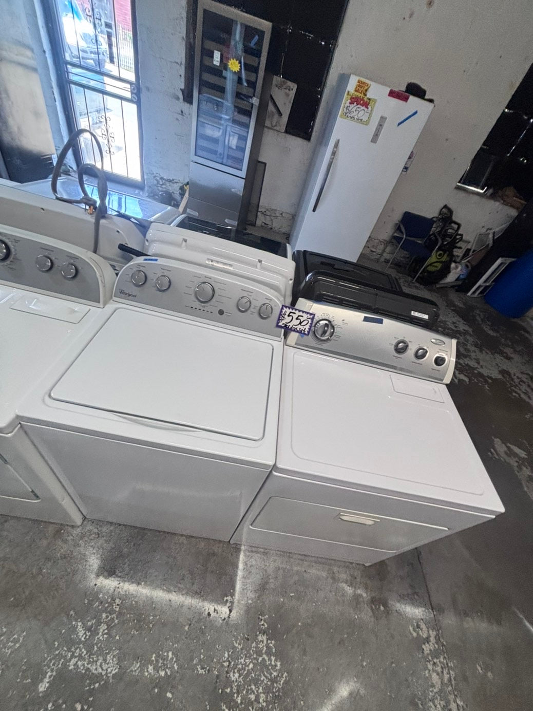 >>whirlpool top load washer large capacity with removable agitator  & electric dryer 220v mix & match set top load side by side #MTLQW5B
