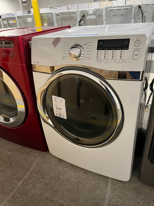 Samsung front load stackable electric 220v dryer in white  27" #ED419PB