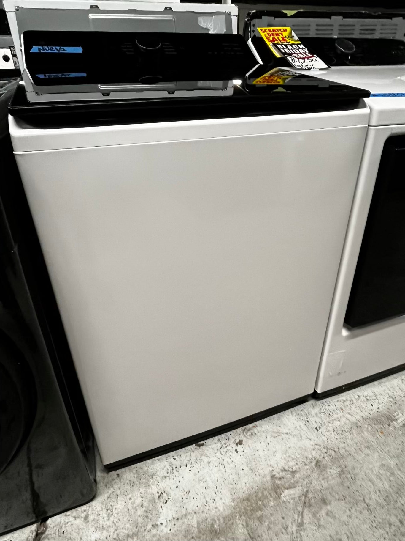 ~ Open Box 📦 - scratch & dent 5.5 cu. ft. Mega Capacity Smart Top Load Washer with Impeller, EasyUnload™ & AI Sensing & 7.3 cu. ft. Ultra Large Capacity Rear Control Electric Dryer with LG EasyLoad™ Door - stock number #WD8853NB