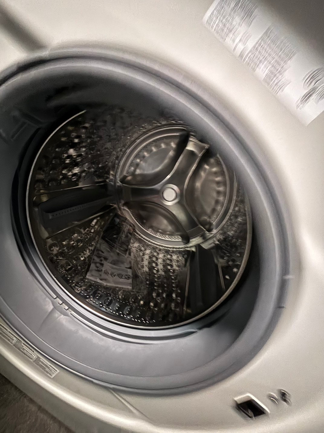 >Open Box 📦 Scratch & Dent mix match Samsung 5.0cu. ft. High-Efficiency Front Load Washer  with Self-Clean+ & Samsung 7.5 cu. ft. Vented Smart Stackable Electric 220v Dryer In White w/ Steam 27" in #WM315TBSET