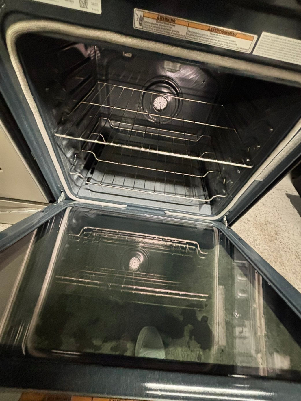 📢black Friday sale 🦃 - maytag GAS range 5 burner convection oven -bake roast broil self clean in dark stainless steel used-Refurbished 30"stock number#GMS32LB-TR