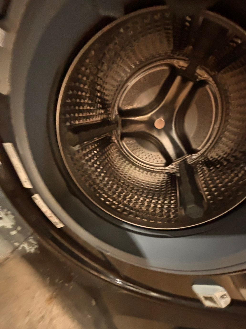 >*Samsung dark gray  washer front load stackable or side by side  27” in used-Refurbished #SGA23WB