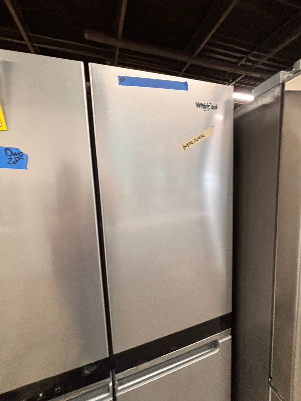 >special🎈New open box 📦 costumer return whirlpool- 23 cu. ft. Counter depth 19.4 cu. ft. Counter Depth French Door Refrigerator in Fingerprint Resistant .. #RWVYY41B