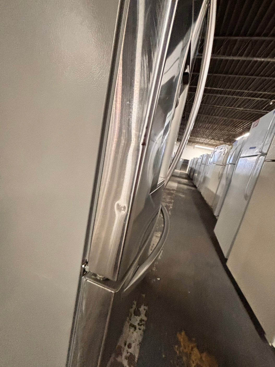 >sale🔥LG  French door Refrigerator counter depth stainless steel w/ ice water dispenser great condition 36" used-refurbished #KVAW24B