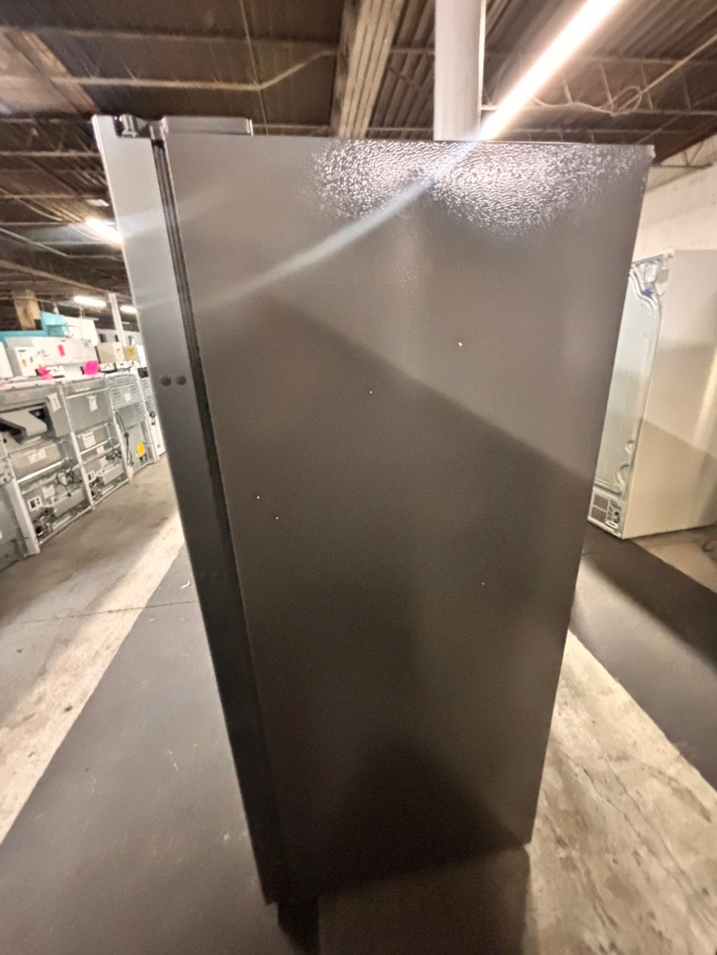 Open box 📦 Hinsense 33 1/2 in. 17cu. ft. Garage Ready Freezer in stainless steel with Temperature Alarm ENERGY STAR #FZ17FCB