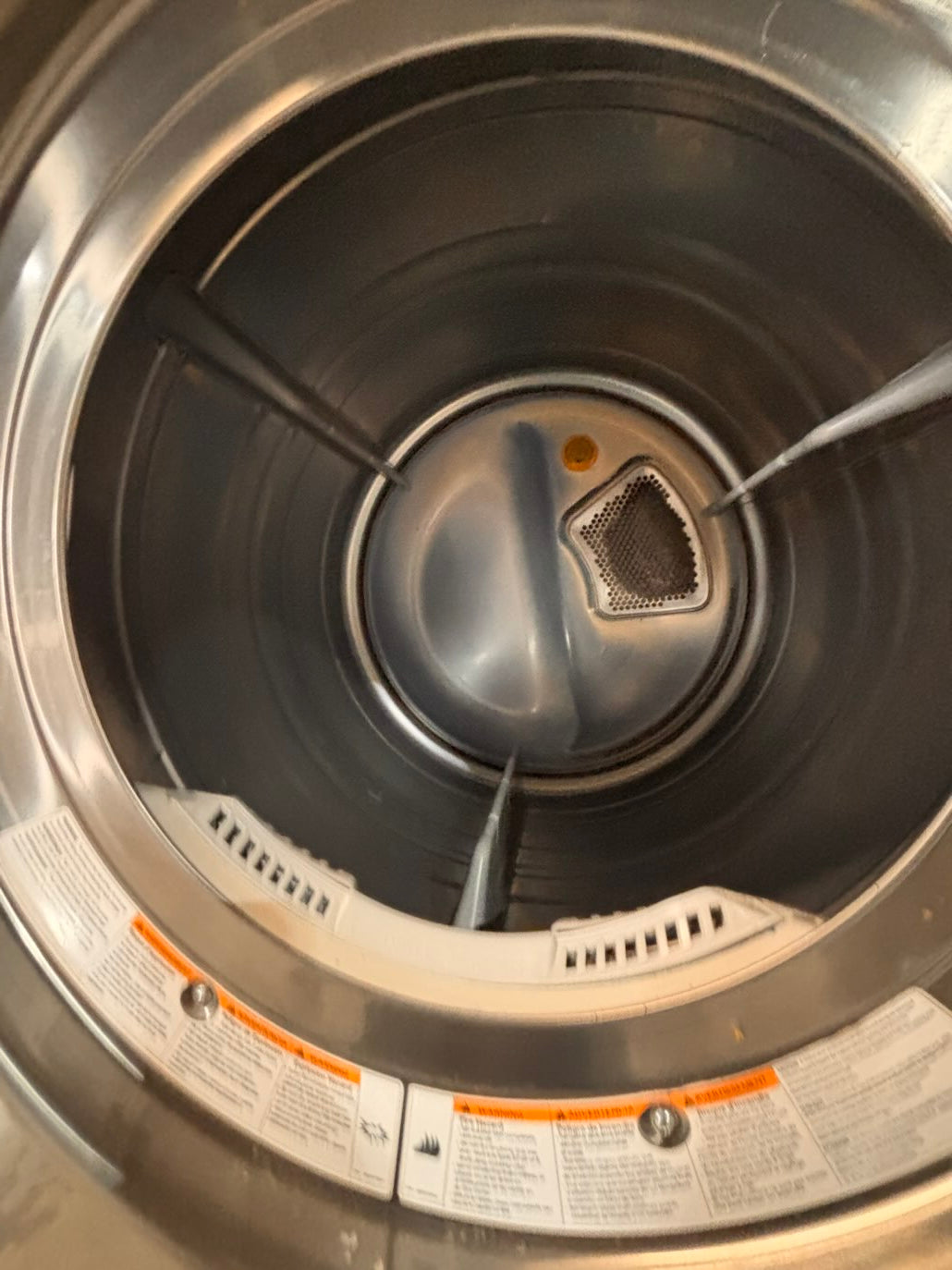 }}LG GAS  washer large capacity& dryer steam set front load stackable or side by side gray-silver 27” working 💯 with warranty !   used-Refurbished #LGSG3SET