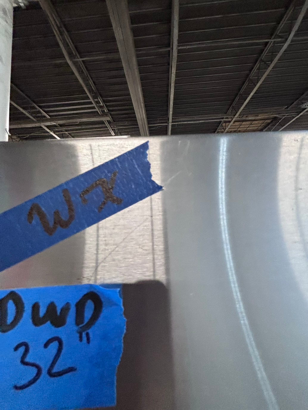 >*Whirlpool top freezer refrigerator stainless steel used-refurbished 30" #RFC769B
