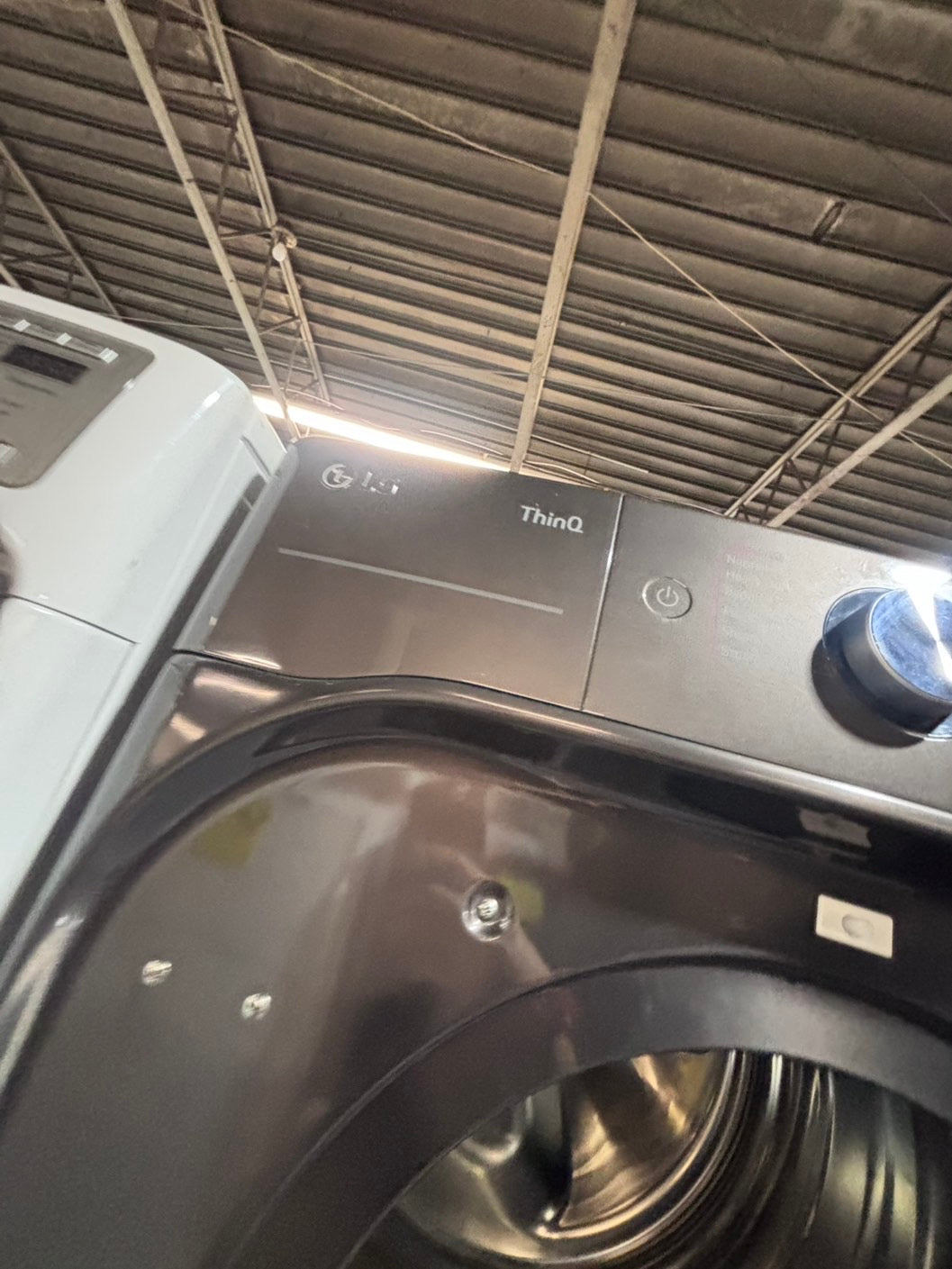 >*used great condition 29”refurbished LG steam washer & dryer mix & match set gas ⛽️ front load jumbo size stackable or side by side stainless steel drum 29" #WEA6G9B