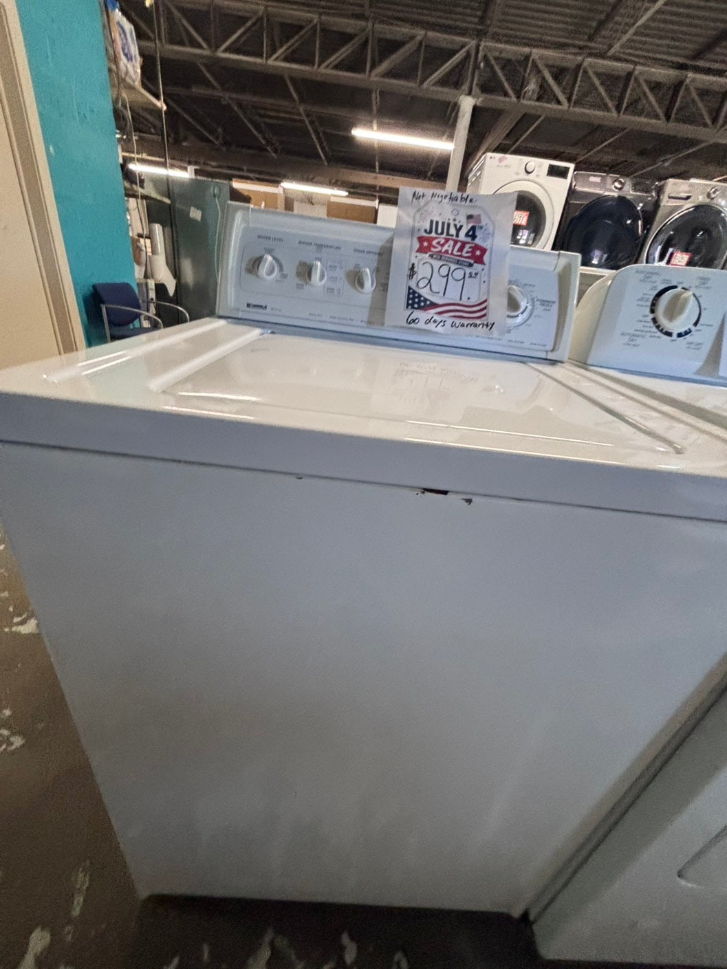 >*Early July 4th sale🎈kenmore Top load washing machine w agitator 27" in good condition,used-Refurbished #WZQ7DB