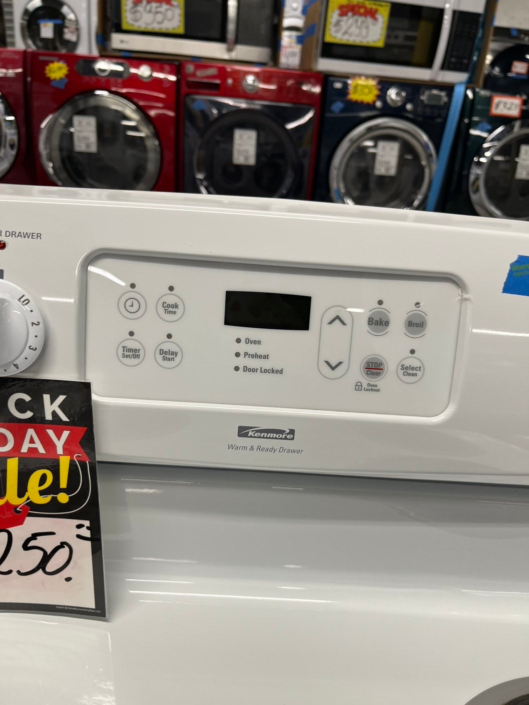 🔥Black Friday sale‼️ Kenmore electric coil range 220v 4 burner bake broil hi/low white   30" #EL56BAB