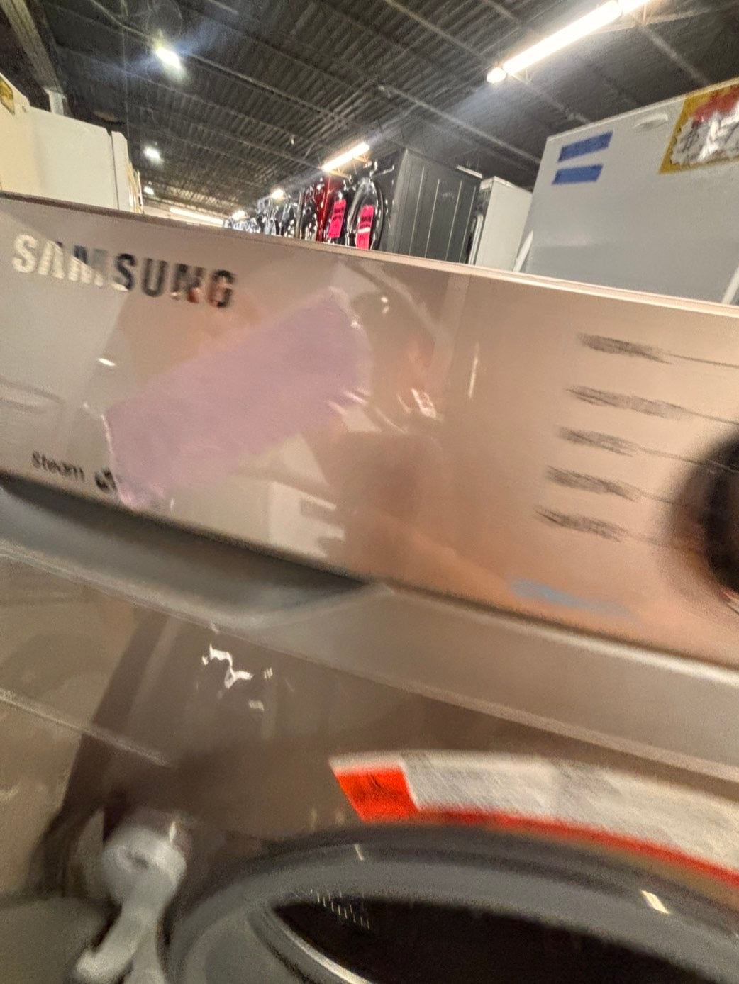 >*Samsung steam washer 4.5 cu ft large capacity used,refurbished Tuscan  color  #W7TWWB