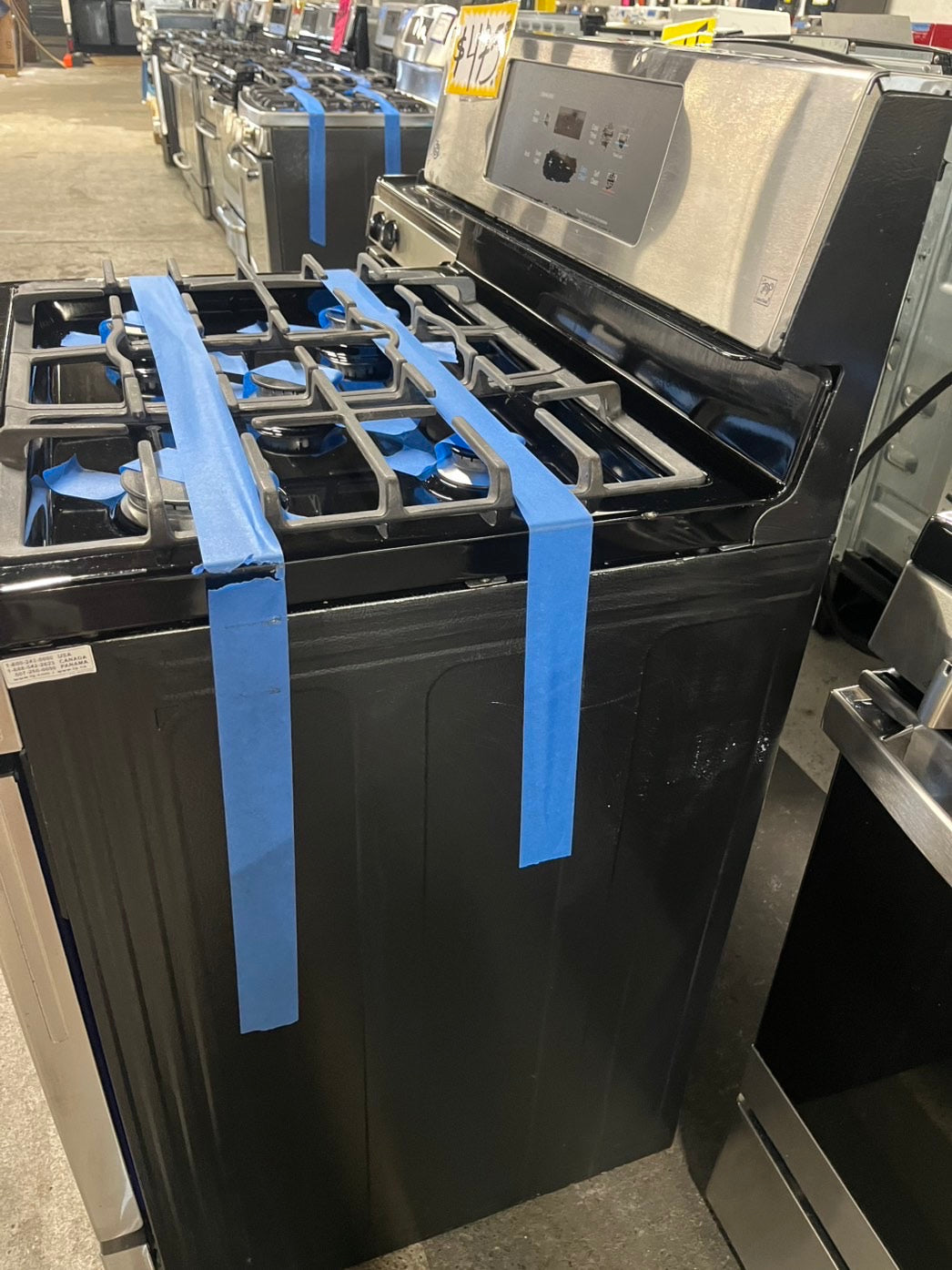 = LG convection oven Gas range 5 burner stainless steel bake broil  -used-Refurbished 30” #GR567B