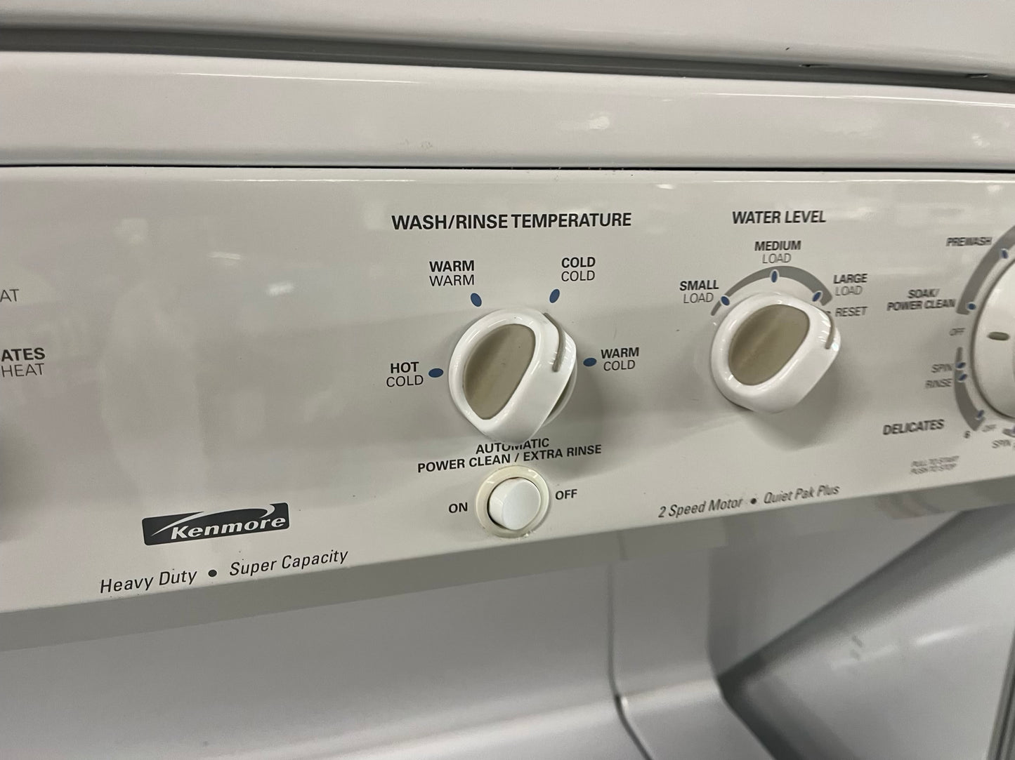 - Kenmore stacked laundry center Electric 220v washer & dryer set in white 27" #LC753AB