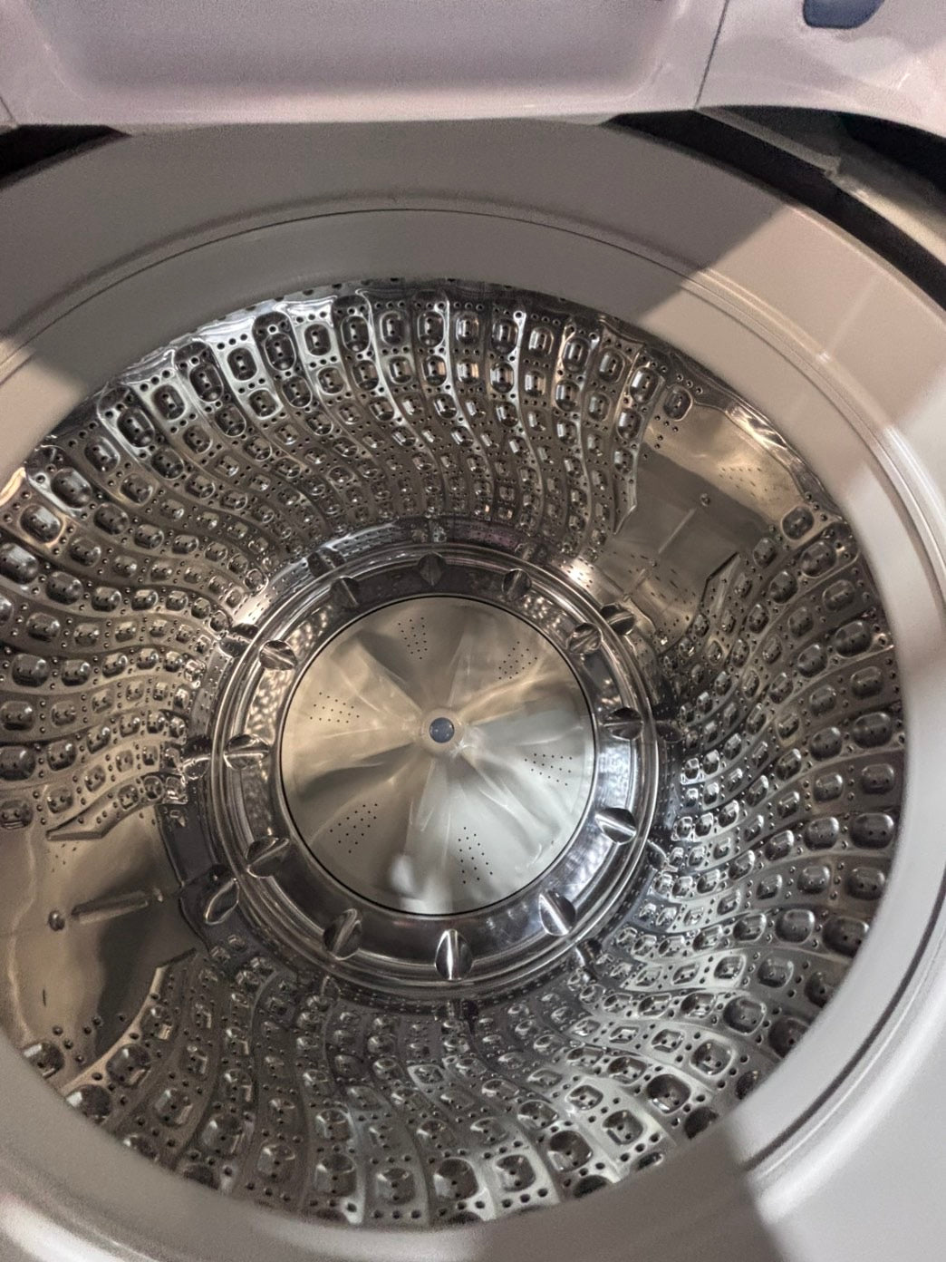 >*samsung extra Large capacity white color Top load washer Drum stainless steel used,refurbished #SWQR57B