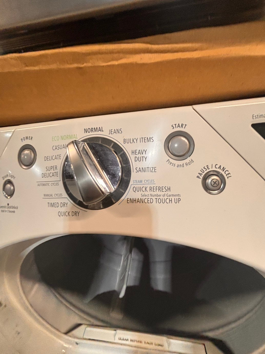 >*SALE🔥used- refurbished Kenmore washer & whirlpool dryer mix & match front load electric 220v large  capacity with pedestals in white  color 27” #ES8KV7B