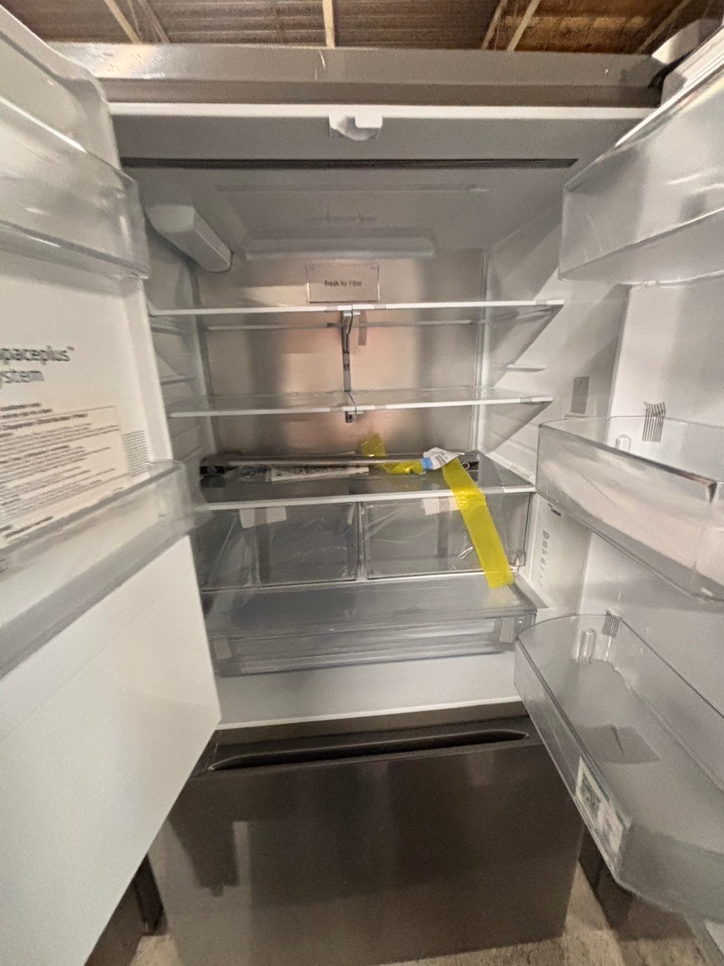 > LG Counter-Depth MAX 23.7 Cu. Ft. French Door Smart Refrigerator with Zero Clearance lf24z6530s with ice maker & water dispenser - Stainless Steel #RLG23C5B
