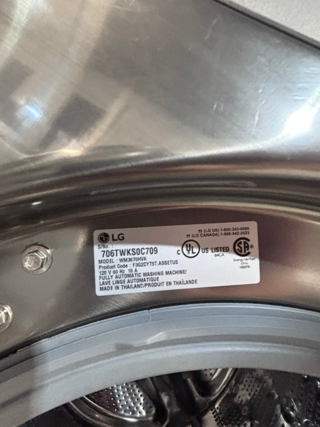 >>used- LG  Kenmore  front load washer & dryer set  electric 220v large  capacity with pedestals in gray (silver) color 27” #PS3EASET