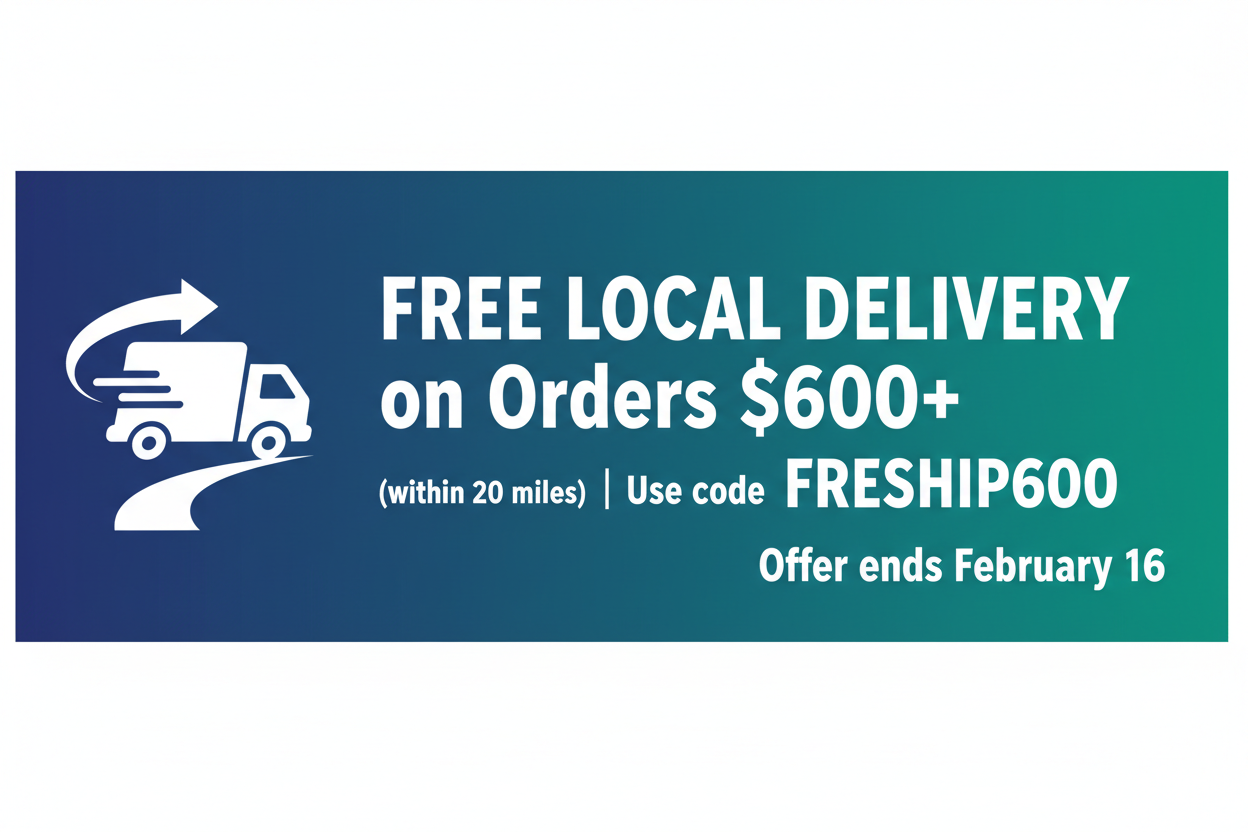 Free Delivery Promotion Banner - Extra Large
